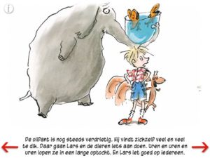 De gelukkige olifant